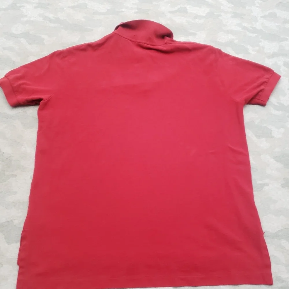 Vintage Polo Ralph Lauren Polo Shirt Mens Large Red Short Sleeve Preppy